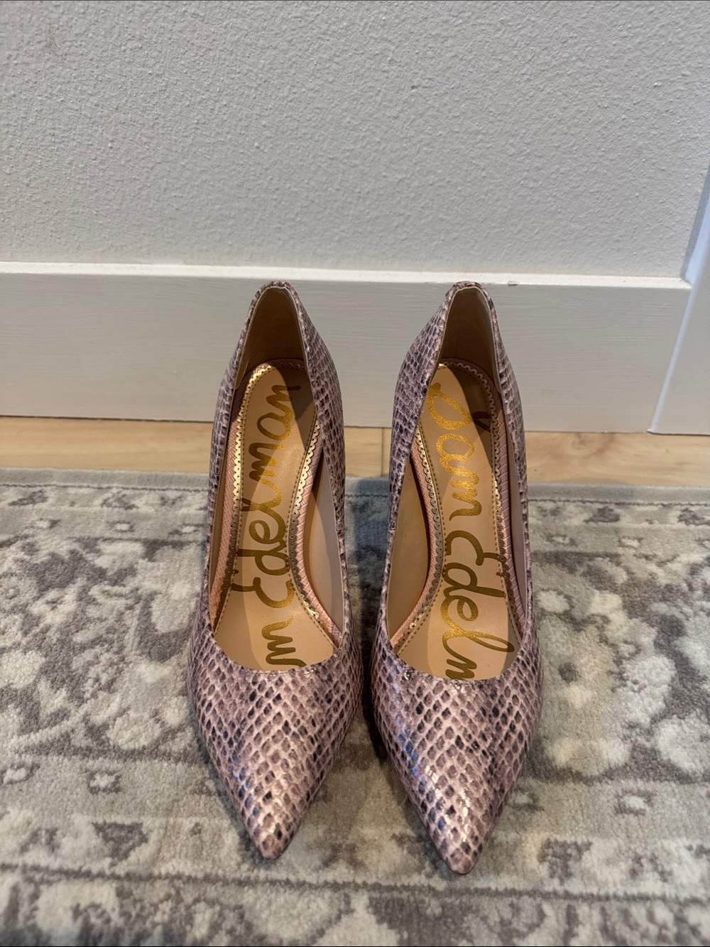 Sam Edelman Snake Design Pointed Toe Heels